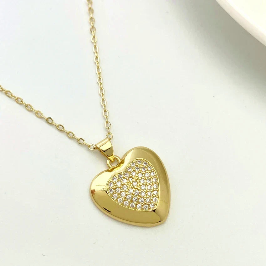 שרשרת לב זהב מיוחדת – ravishajewelry